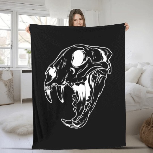 animal skull Fleece Blankets