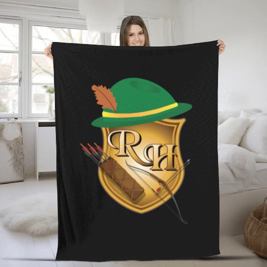 Robin Hood the Archer (and His Items) R&H letters Fleece Blankets