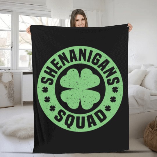 Shenanigans Squad Fleece Blankets