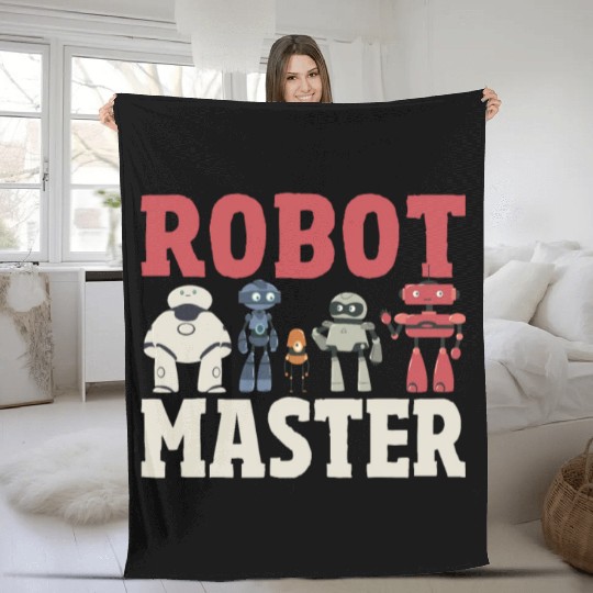 Robot Master Robots Engineer Robotics Fleece Blankets