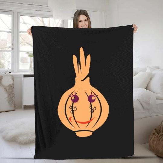 Onion Face Fleece Blankets