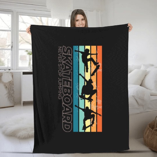 Skateboard 14 Fleece Blankets