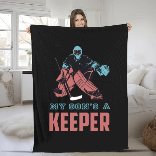 My Son s Hockey Mom Passion Is Gift Fleece Blankets