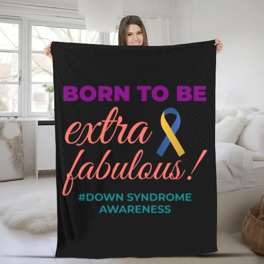 Down Syndrome Awareness Extra Fabulous Fleece Blankets