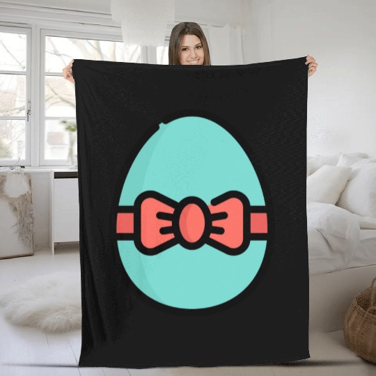 Colorful Easter Egg Fleece Blankets