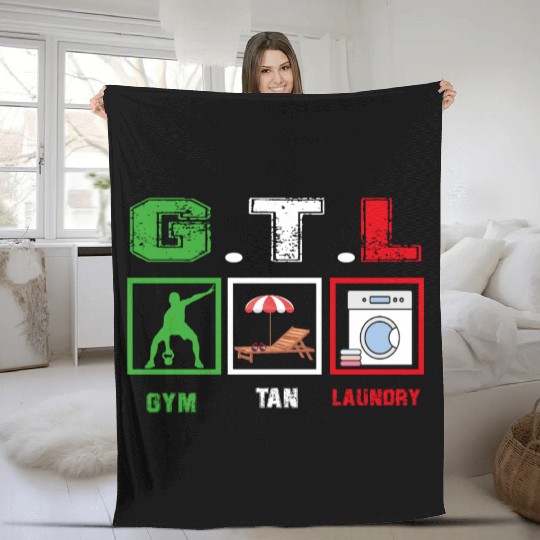 Gym Tan Laundry GTL New Italian Flag apparel Fleece Blankets