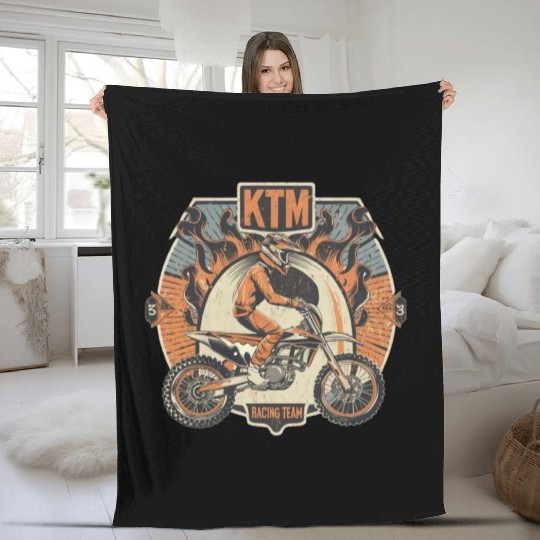 ktm racing team Fleece Blankets