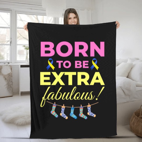 Down Syndrome Awareness Extra Fabulous Fleece Blankets