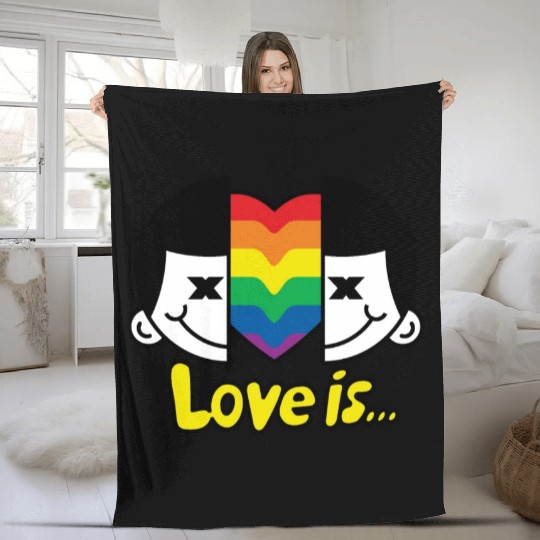 Love is love, boys love boys Fleece Blankets