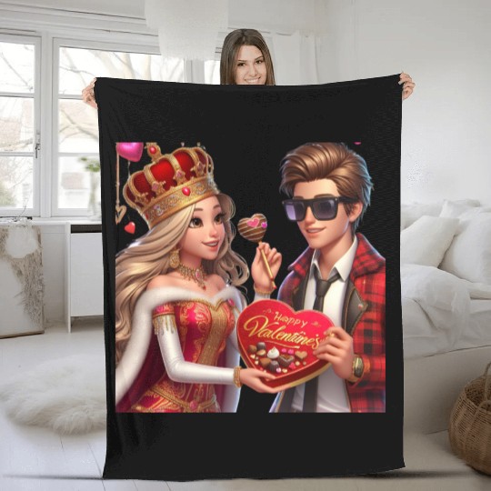 Valentines collection 2024 Princess Fleece Blankets