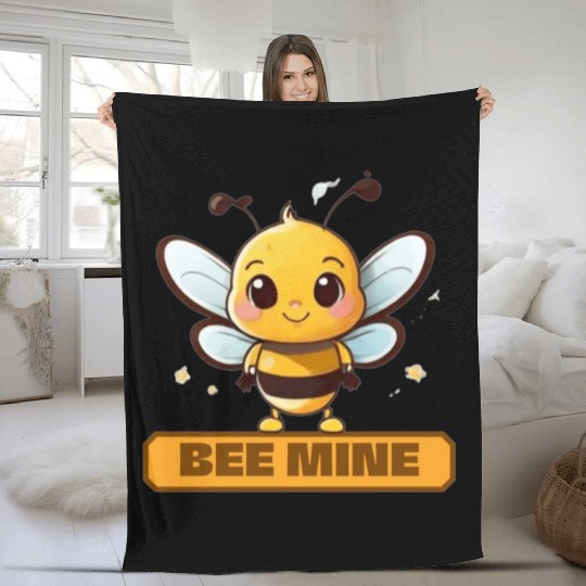 Bee mine Fleece Blankets