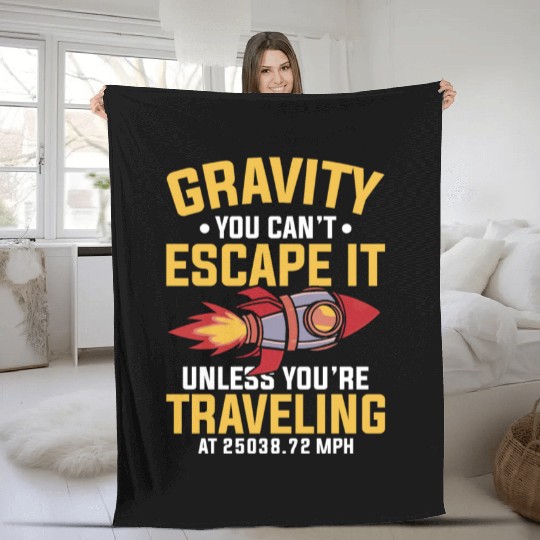 Space Engineer Rocket Scientist Aviation Fleece Blankets