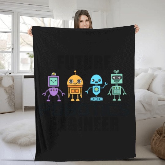 Future Robotics Engineer Robot Engineer Robotics Fleece Blankets
