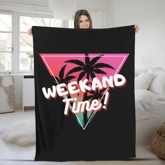 Weekend Time Fleece Blankets