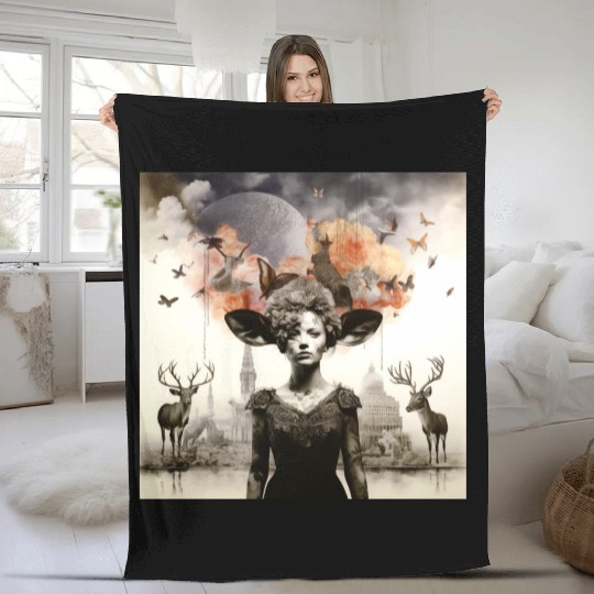 Lets go Bambi Fleece Blankets