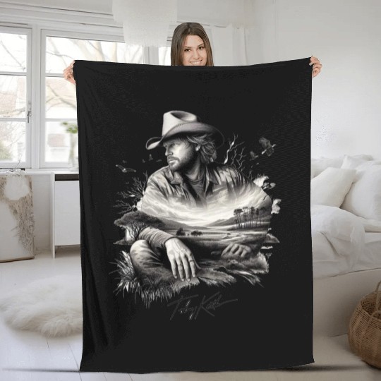 Toby Keith Fleece Blankets