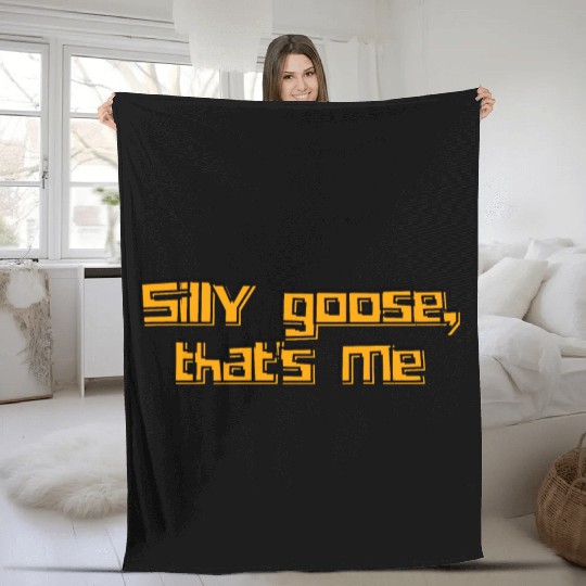 Silly Goose That's Me Funny Whimsical Design Fleece Blankets