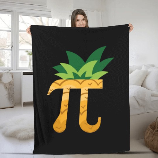 Pineapple Pi Day Fleece Blankets