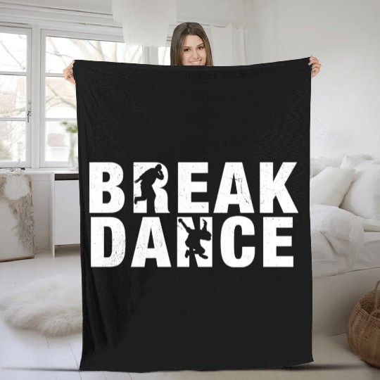 break dance Fleece Blankets