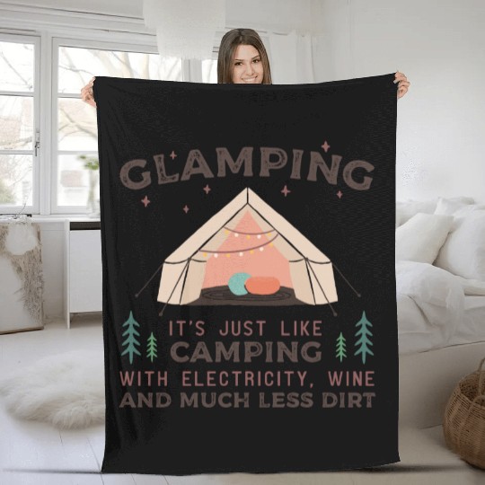 CAMPING Fleece Blankets