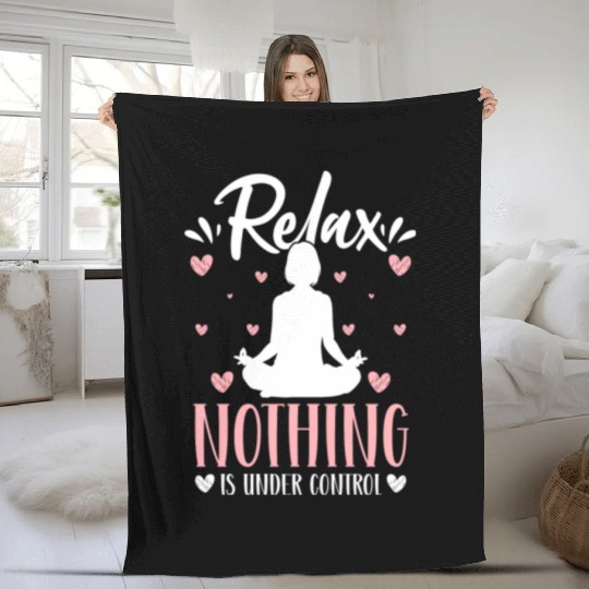 Yoga Spirit Buddha Enlightenment Fleece Blankets