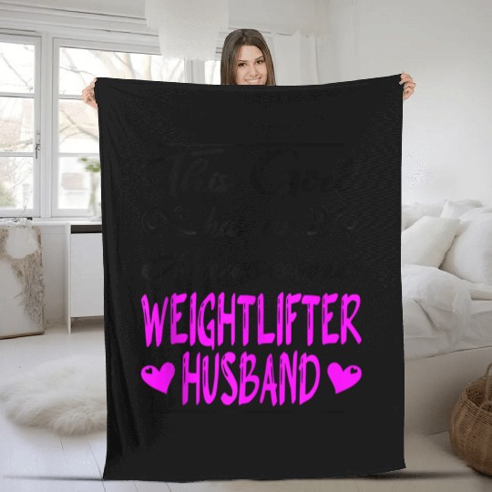 Pray For These Gains Gym Fitness Weightlifting Fleece Blankets