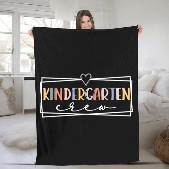 Kindergarten crew Kinder Teacher Team Kinder squad Fleece Blankets