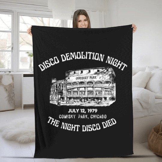 Chicago Disco Demolition Night -Disco Sucks Design Fleece Blankets