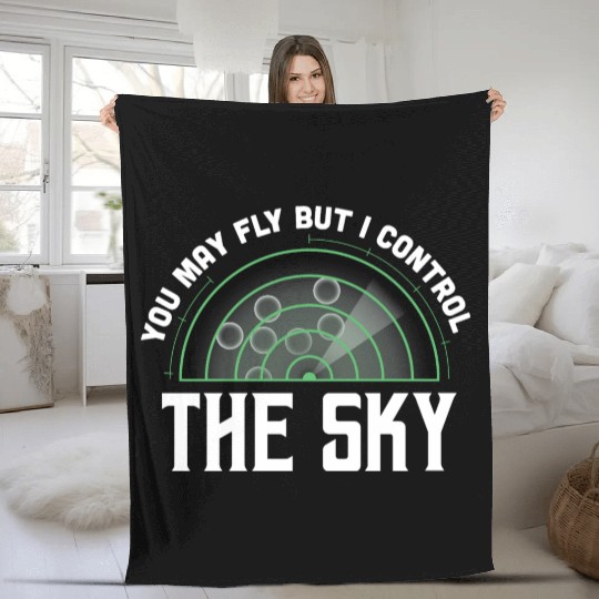 I Control Sky Air Traffic Professionals Gift Fleece Blankets