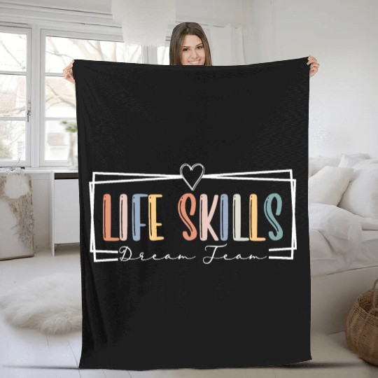 Life Skills Dream Team Special Education Teacher Fleece Blankets