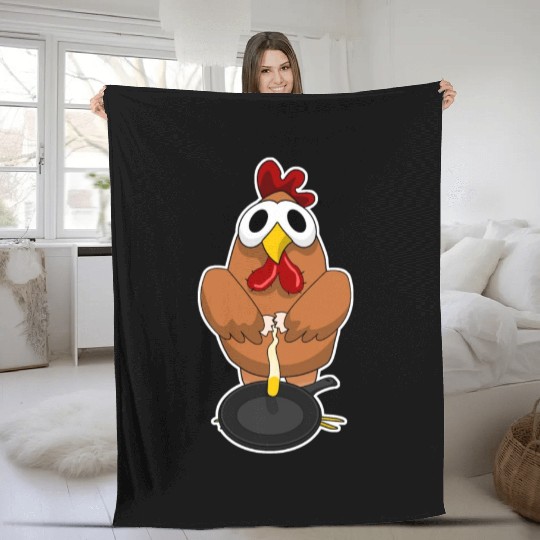 Chickens Poultry Farmer Chicken Farm Fleece Blankets