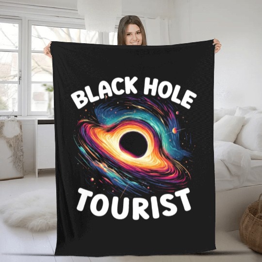 Black Hole Space Universe Astronomy Astronomer Fleece Blankets