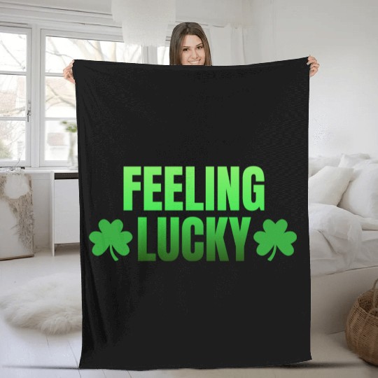 Feeling Lucky Fleece Blankets