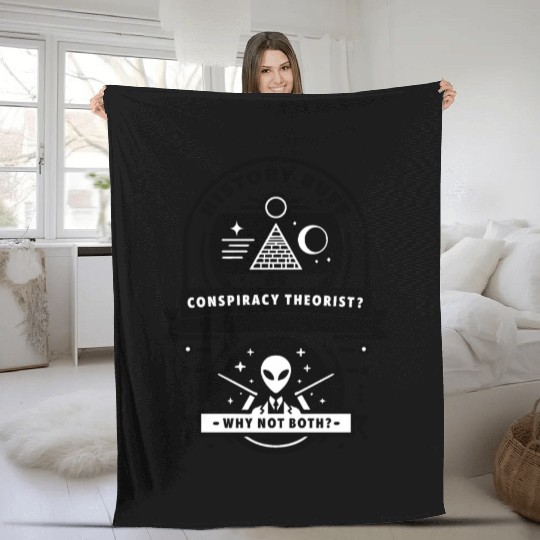 History Buff or Conspiracy Theorist? Fleece Blankets