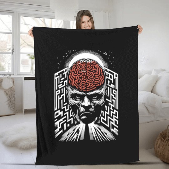 Psychological Horror psychiatric suspense Fleece Blankets