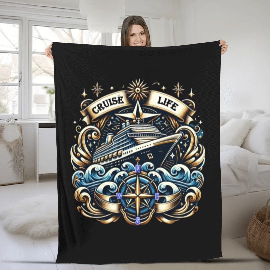 Living the Cruise Life Fleece Blankets