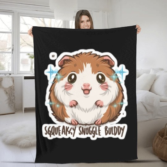 Hamster Lover: Squeaky Snuggle Buddy Fleece Blankets