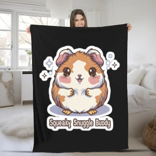 Hamster Lover: Squeaky Snuggle Buddy Fleece Blankets