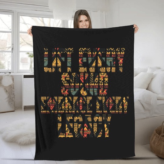 Legacy Embrace: Black History Design Fleece Blankets