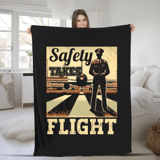 Airport Safety Officer Aviation Airport Jobs Fleece Blankets