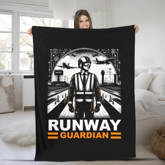 Airport Safety Officer Aviation Airport Jobs Fleece Blankets