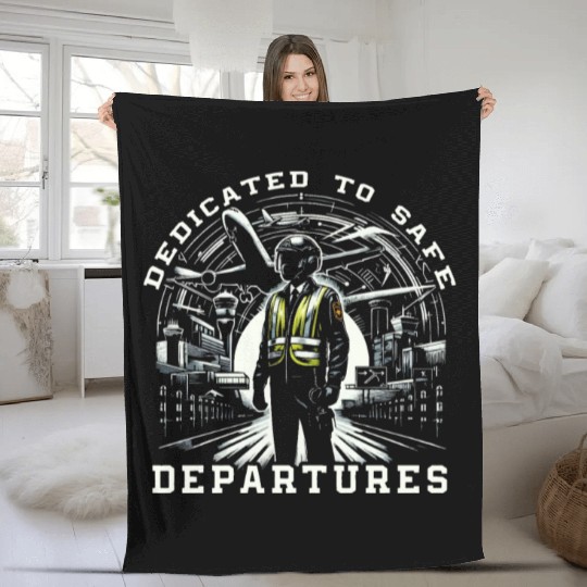 Airport Safety Officer Aviation Airport Jobs Fleece Blankets