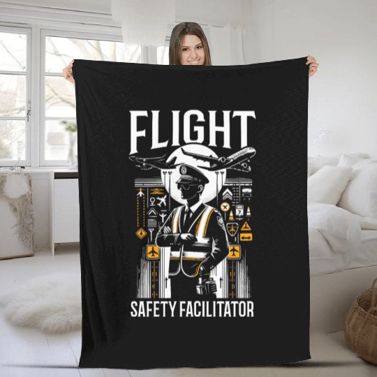 Airport Safety Officer Aviation Airport Jobs Fleece Blankets