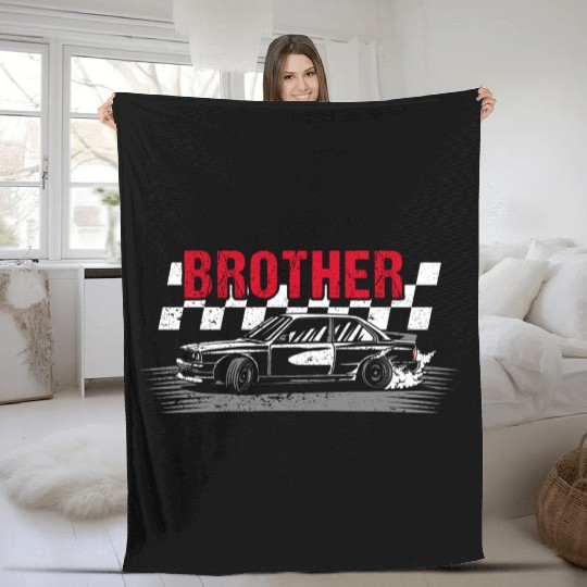 Racing Birthday Party Matching Family Car Pit Crew Fleece Blankets