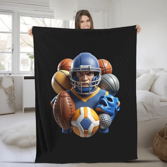 Game Day Champ Representing College Athletics Fleece Blankets