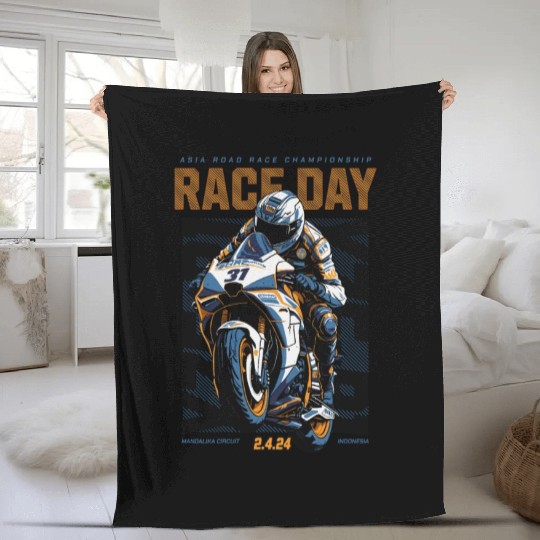 Race Day Fleece Blankets