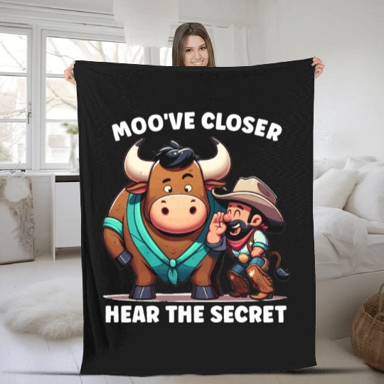 Rodeo Bull Riding Livestock Show Farmer Cattle Fleece Blankets