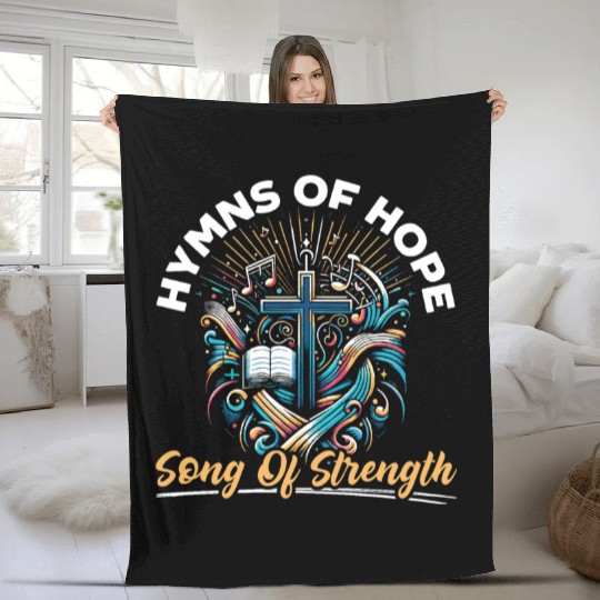 Gospel Music Religious Bible Scripture Christian Fleece Blankets