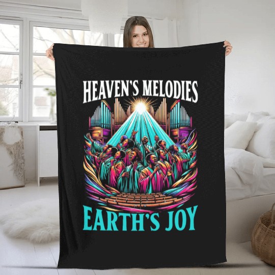 Gospel Music Religious Bible Scripture Christian Fleece Blankets