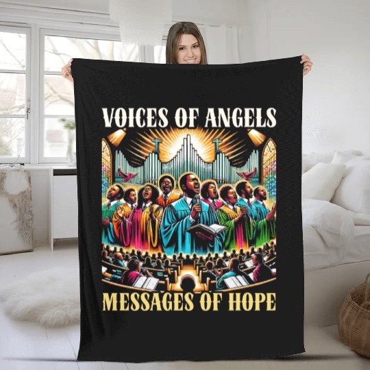 Gospel Music Religious Bible Scripture Christian Fleece Blankets